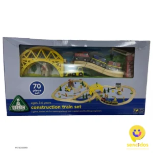 PSTSCD0001 - PISTA DE TRENES CONSTRUCCIÓN 70 PIEZAS