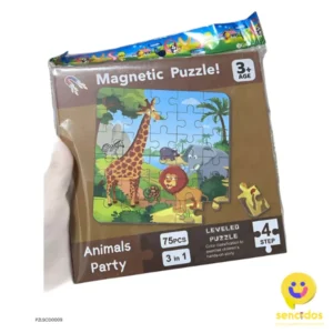 PZLSCD0009 - PUZZLE MAGNETICO ANIMALES STEP 4